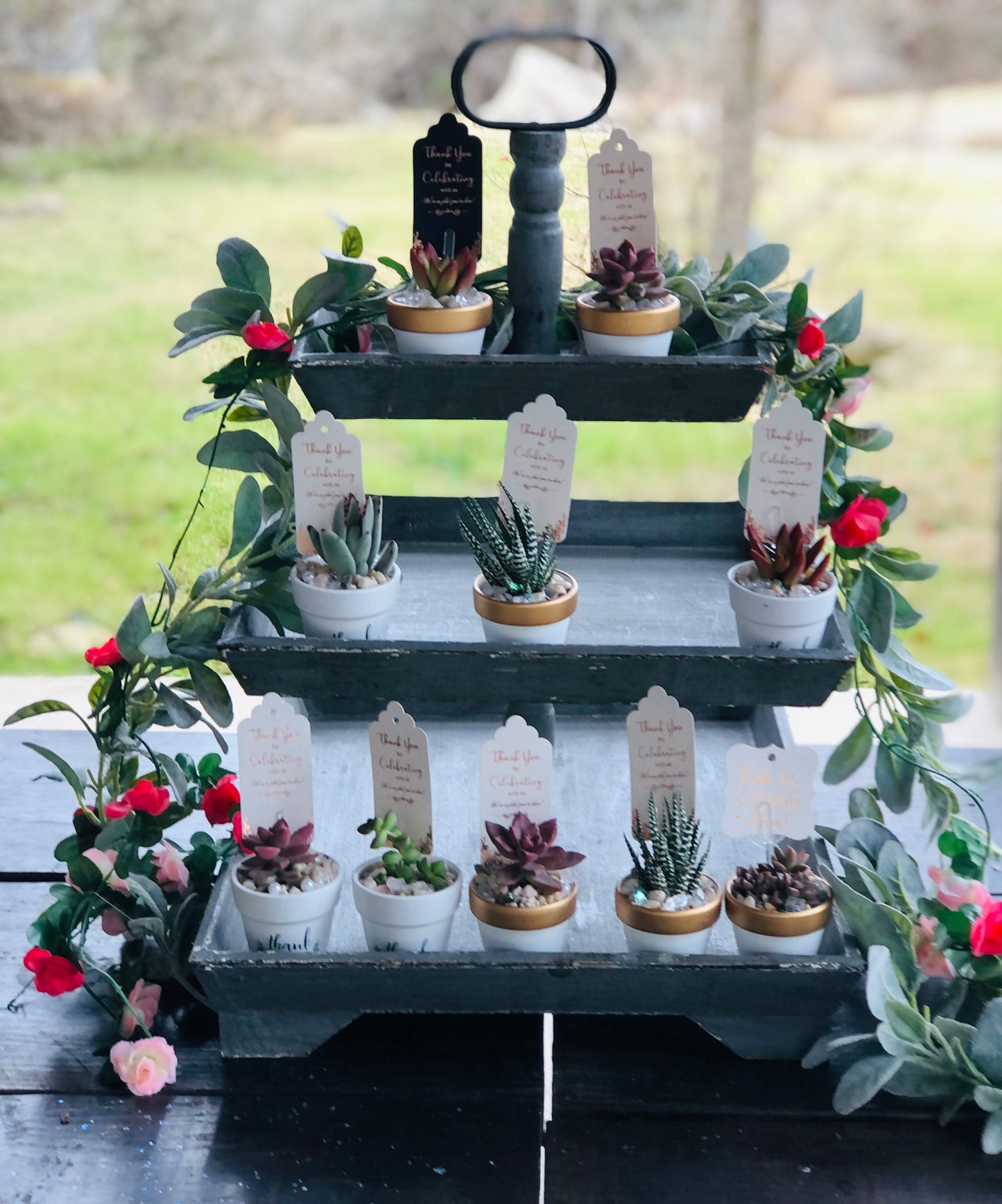 "Thank You for Celebrating With Us" | Rooted Treasures Succulents