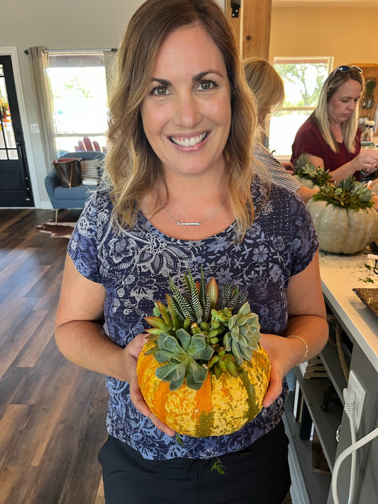 Succulent Pumpkin DIY Workshop