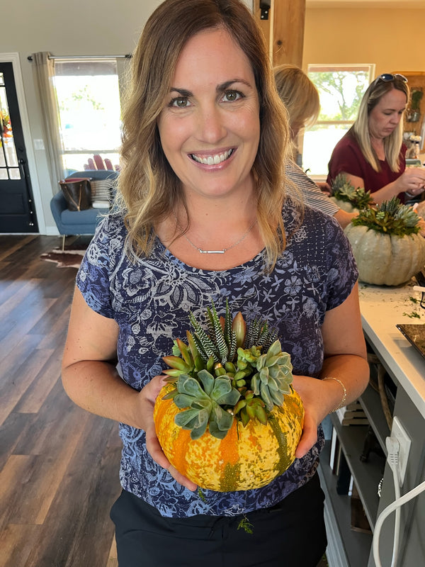 October 17th Succulent Pumpkin DIY Workshop