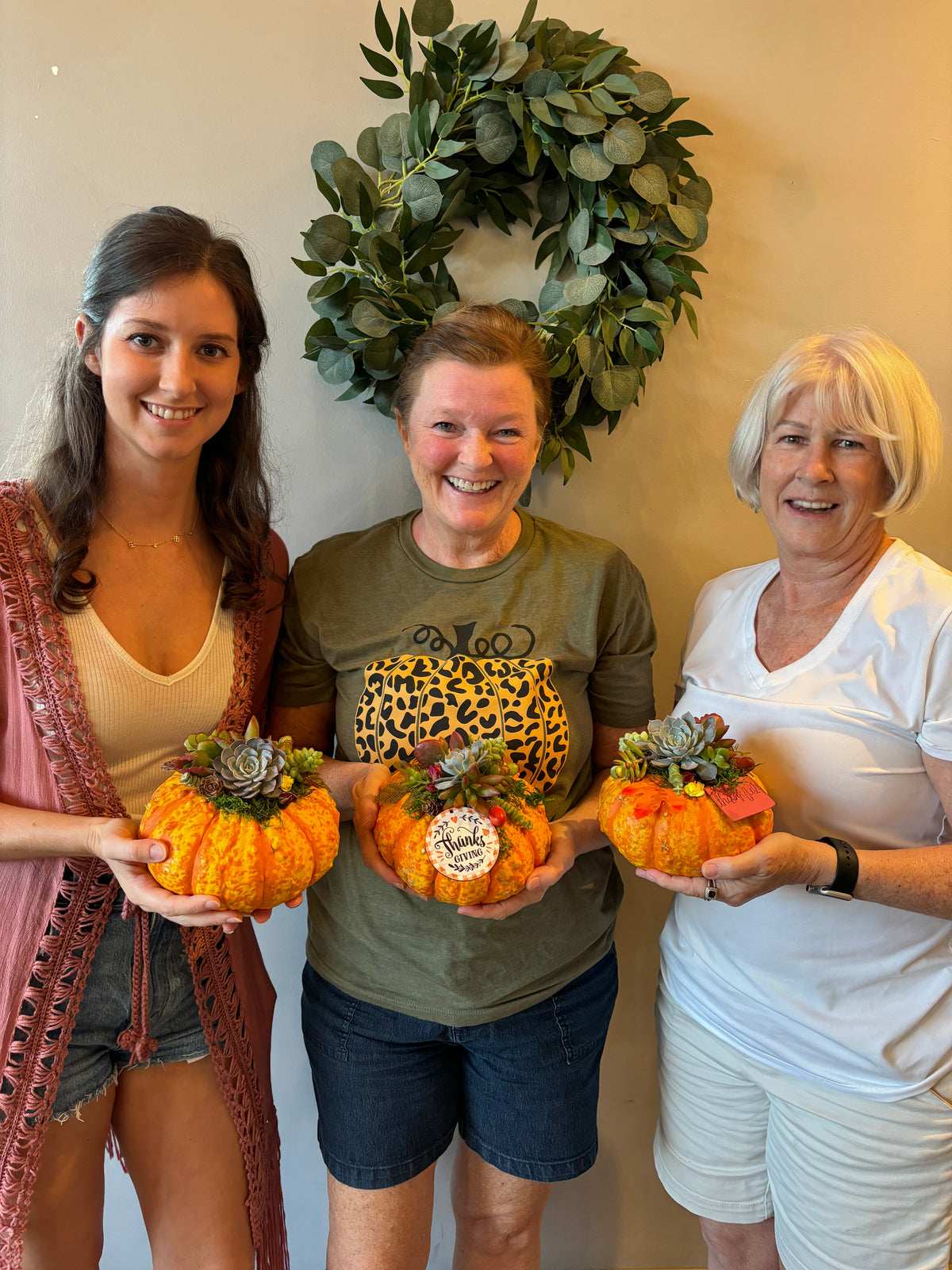September 25th      Succulent Pumpkin DIY Workshop
