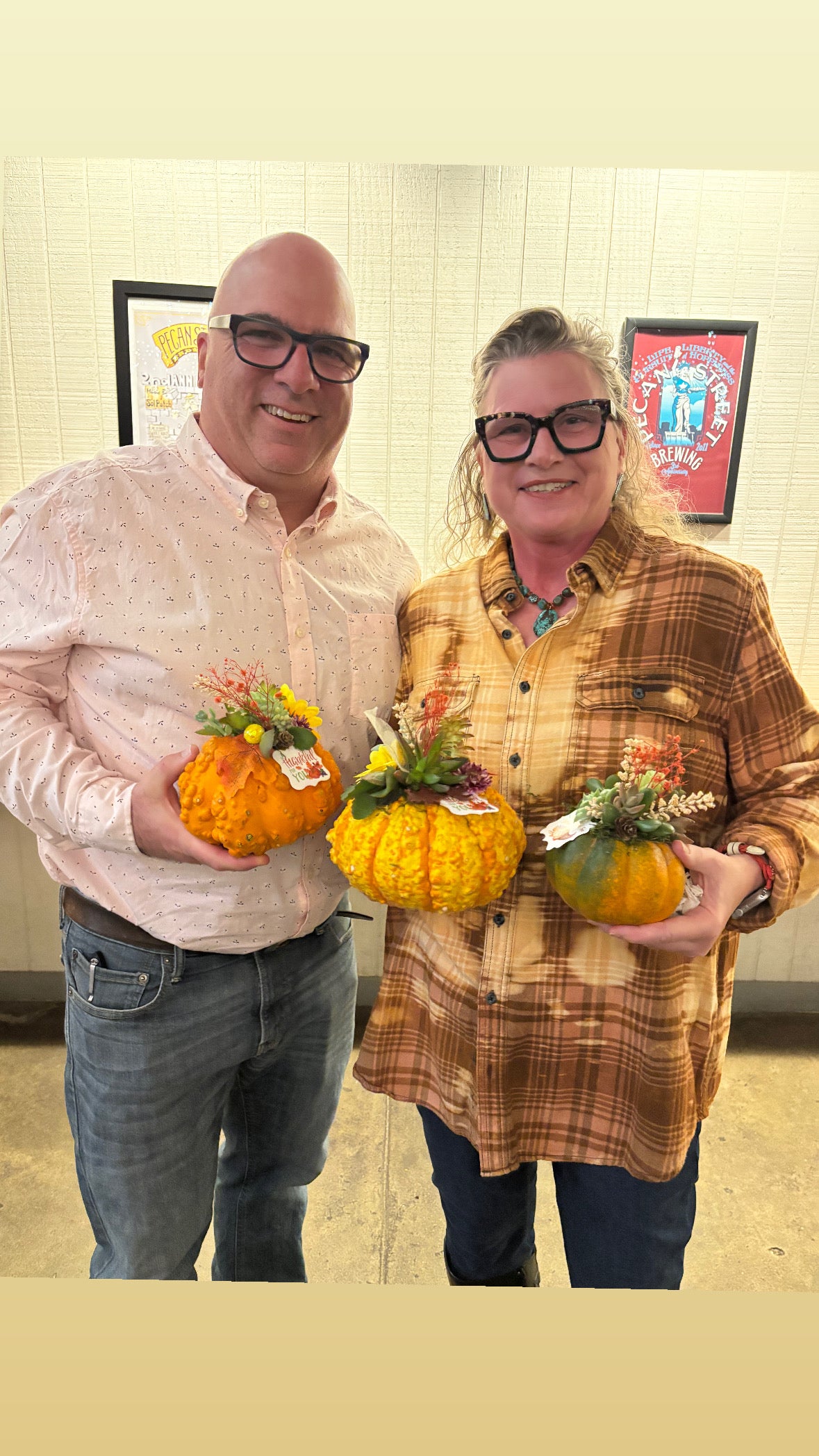 October 13th Succulent Pumpkin DIY Workshop | Pecan Street Brewing