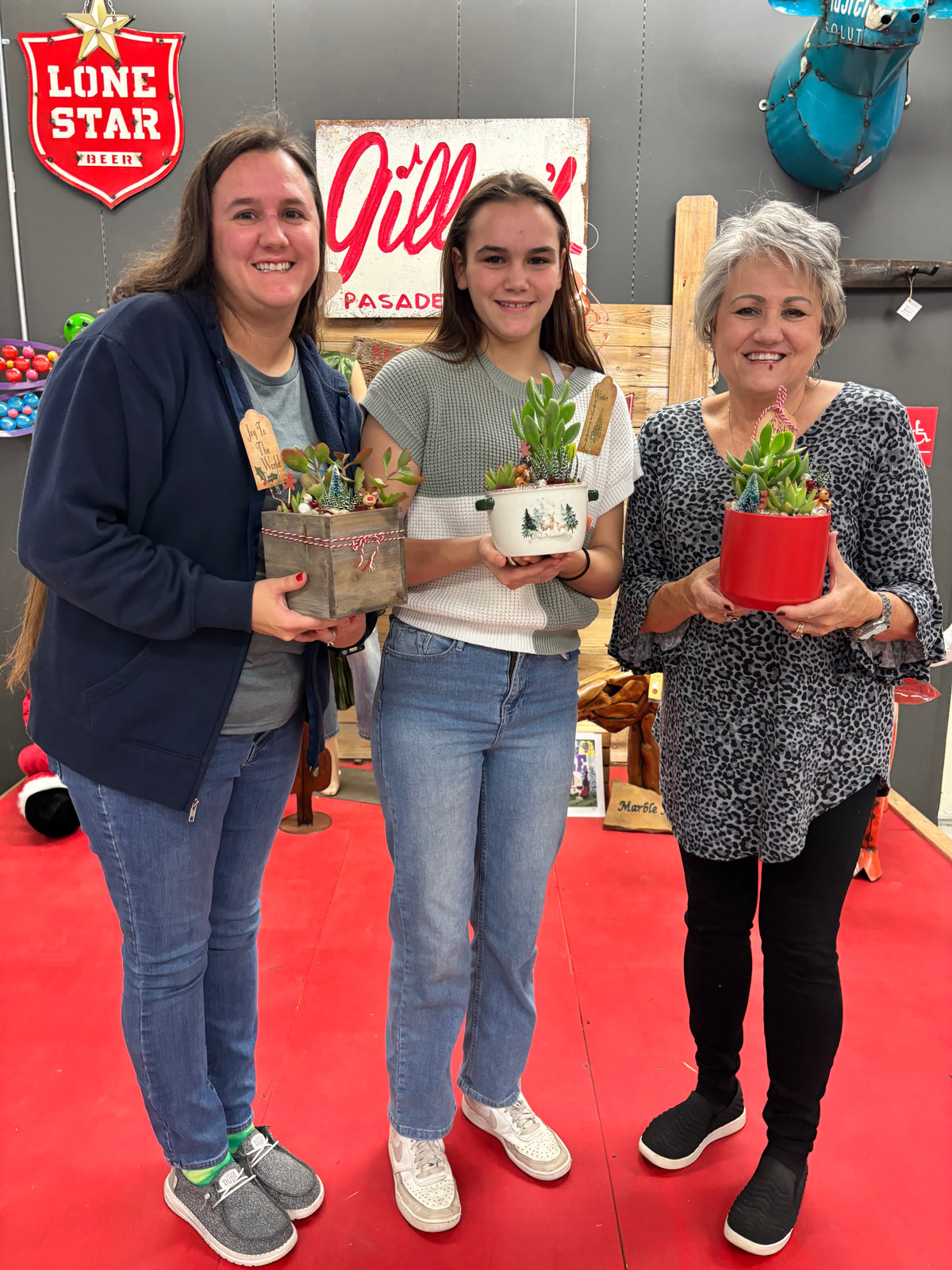 DIY  Christmas  Succulent Workshop