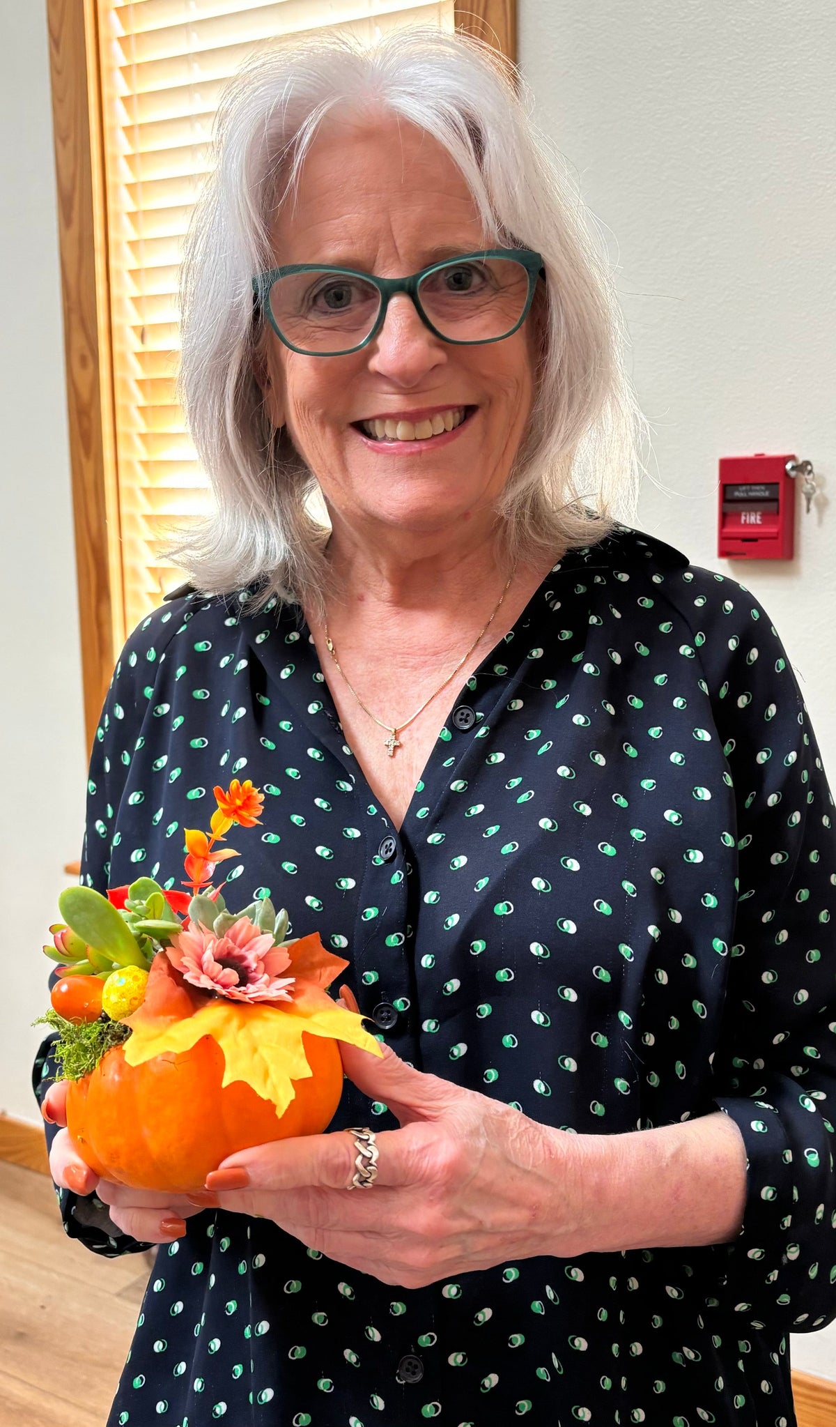 Fall Succulent Pumpkin Workshop setup at Rooted Treasures Succulents