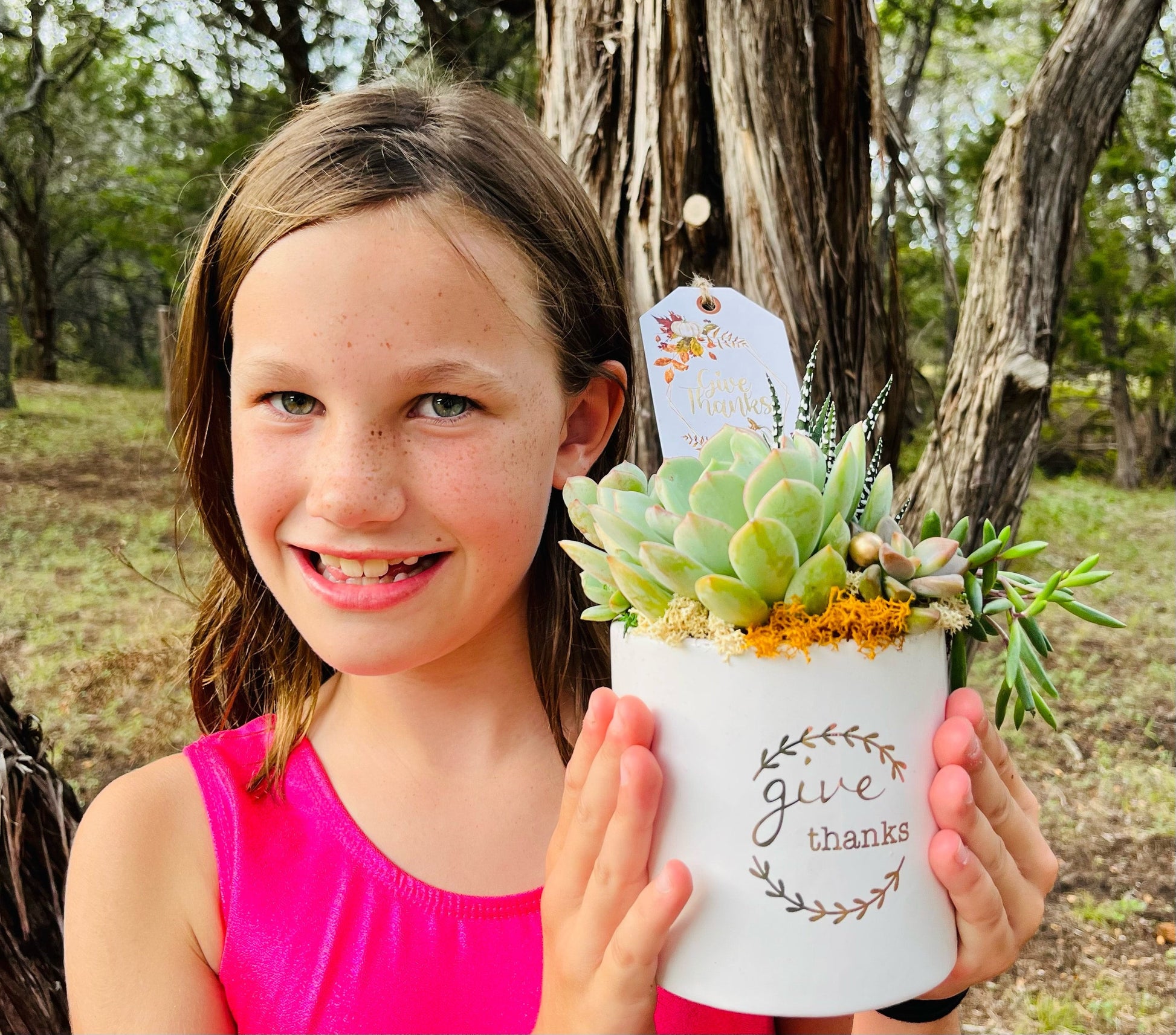 Give Thanks Arrangement | Rooted Treasures Succulents